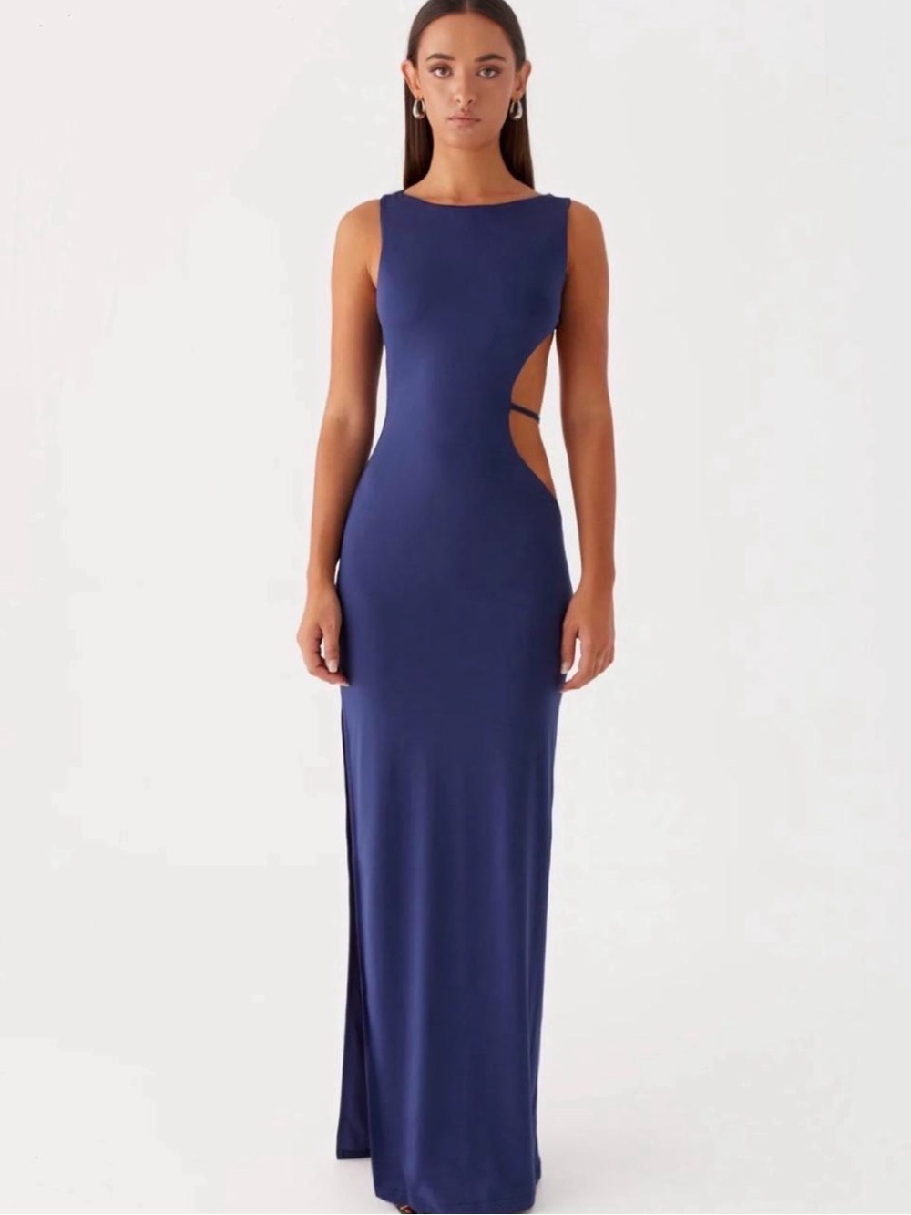 Peppermayo Navy Sleeveless Maxi Gown